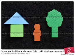 To Be A Man Build House Plant Tree