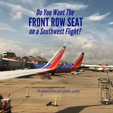 Front Row Seat On A Southwest Flight