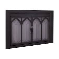 Black Glass Fireplace Doors Ci 3500bl