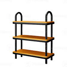 Shelf 3d Rendering Icon Ilration