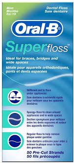 b super floss mint dental floss