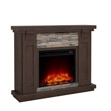 47 Vintage Freestanding Electric Fireplace Festivo Brown