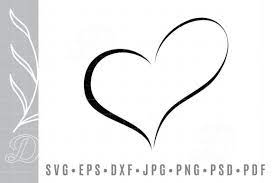 Heart Love Icon Doodle Shape Simple Svg