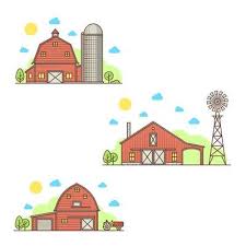 Local Farm Vector Art Icons And