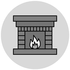 Fireplace Web Icon Simple Ilration