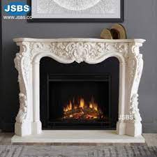 classical black marble fireplace