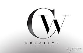 Cw Wc Letter Design Logo Logotype Icon