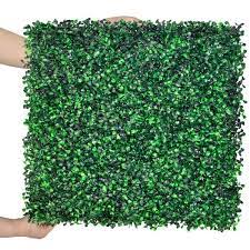 Decwin 20 In H X 1 78 In W 36 Piece Artificial Boxwood Wall Panels Uv Proof Grass Backdrop Wall Greenery Panels Green Wall
