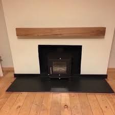 Black Slate Hearth Used For Wood