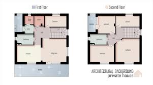 Villa Apartment Blueprint Layout
