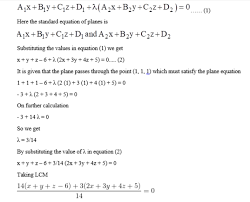 Find The Equation Of The Plane Through