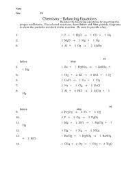 Balancing Equations 37