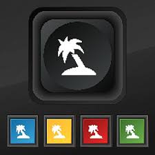 Palm Tree Icon Templates Psd Design For