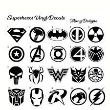 10cm Superhero Stickers Marvel Vinyl