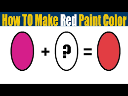 Color Mixing To Make Red