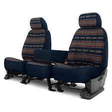 1st Row Dark Blue Custom Seat Covers