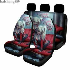 Harley Quinn Car Floor Mat And Car Seat
