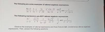 Non Examples Of Rational Expressions