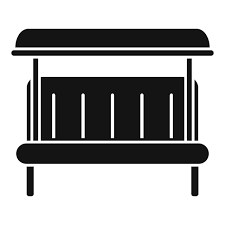 Soft Rocking Bench Icon Simple