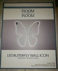 Led Erfly Wall Icon Bright White
