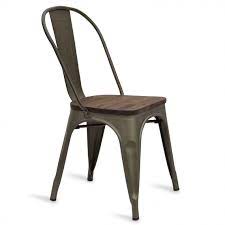 Bistro Wood Industrial Chair Antique