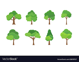 Flat Tree Icon Trees Forest Simple