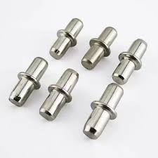 Silver Iron Glass Shelf Support Pin
