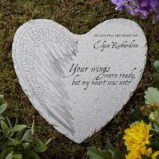 Your Wings Personalized Memorial Heart