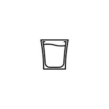 Shot Glass Icon With Full Filled With