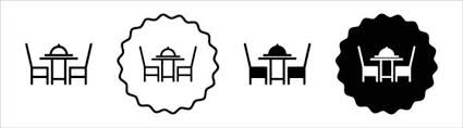Restaurant Layout Plan Vector Art
