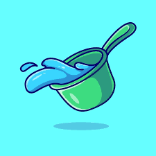 Free Vector Dipper Full Of Water