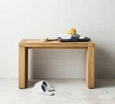 Modern Teak Shower Bench Pottery Barn