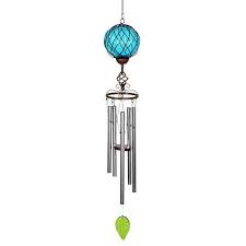 Exhart Solar Caged Blue Ball Metal And