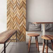 Wood Panel 3d Ultrawood Teak Chevron