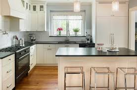 Cream Kitchen Cabinets With Soapstone