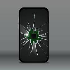 Iphone Broken Screen Png Vector Psd