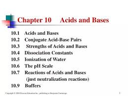 Ppt Chapter 10 Acids And Bases