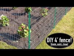 Diy 4 Foot Fence No Digging Simple