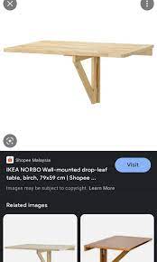 Ikea Norbo Folding Table Furniture