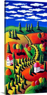 Colorful Landscape Wall Art Canvas