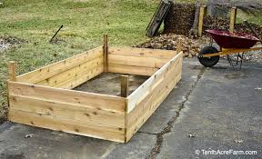 Garden In Raised Beds On Pavement