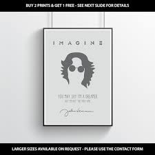 John Lennon Imagine Icon Wall Print