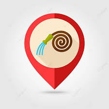 Garden Hose Flat Pin Map Iconpointer