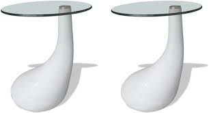Vidaxl 12x Coffee Tables Wround Glass