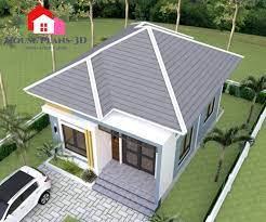 Small House Plans 2 Bedrooms Hip Roof