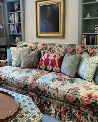 Ancestral Portrait Chintz Sofa English