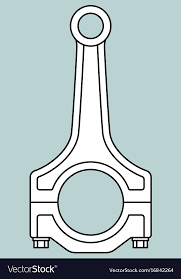 Connecting Rod Icon Royalty Free Vector