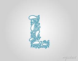 Wall Stickers Initial Letter Doodle