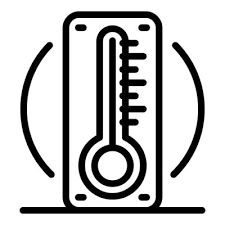 Measure Temperature Icon Outline