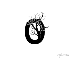 O Letter And Dead Branch Logo Icon